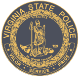 Vàng trên nền đen của Cảnh sát Tiểu bang Virginia